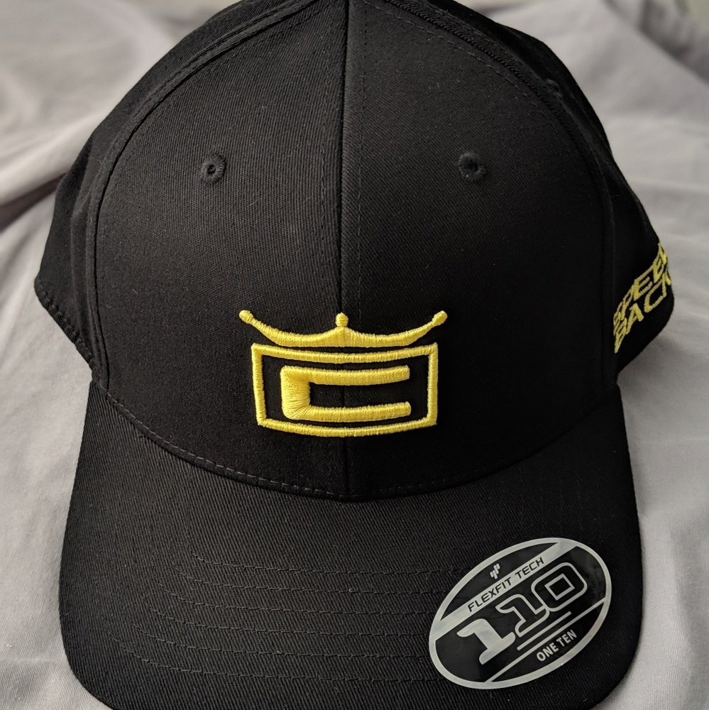 NWT Cobra black snap back 110 hat, golf hat